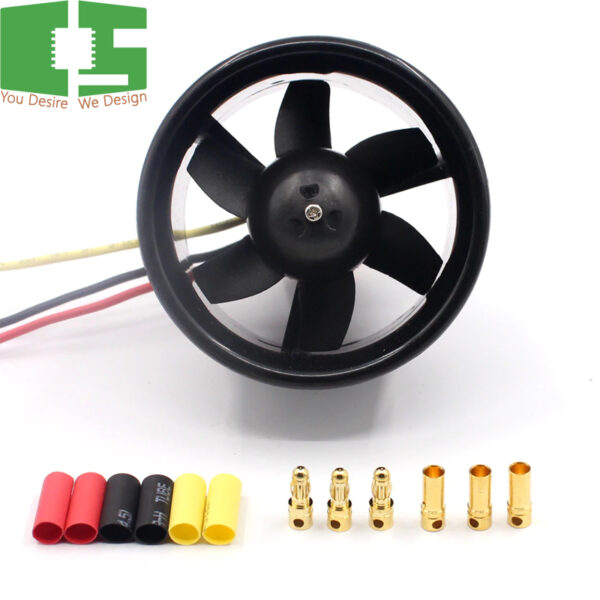 3500KV Brushless Motor with 55mm 6 Paddle EDF Ducted Fan