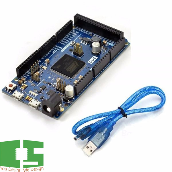 Arduino Due R3 Board AT91SAM3X8E 32 Bit With USB Cable Set Chipspace
