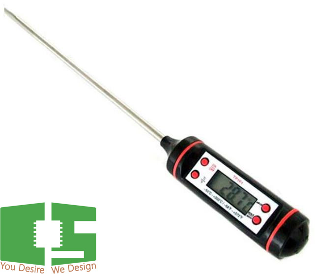 Portable Digital Food Meat Oven Probe Gauge Thermometer For BBQ Chipspace