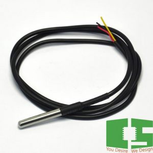 DS18B20 Waterproof Digital Thermistor with Thermal Probe and Cable 100cm Chipspace