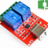 USB PC Intelligent Control Module 2 Channel 5V Relay Module Chipspace