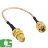 RG316 Coax Cable SMA Male Plug to SMA Female Jack RF Coaxial Connector Jumper Pigtail Extender Cable 30cm Chipspace