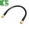 Amphenol Black RG174 SMA Coaxial Cable, 50 Ohm, SMA Male to SMA Male, 1' Chipspace