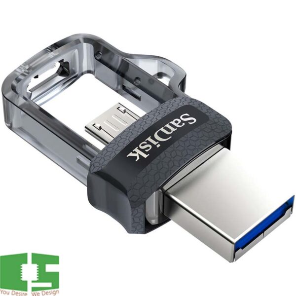 SanDisk 128GB Ultra Dual Drive M3.0 for Android Devices and Computers - MicroUSB, USB 3.0 Chipspace