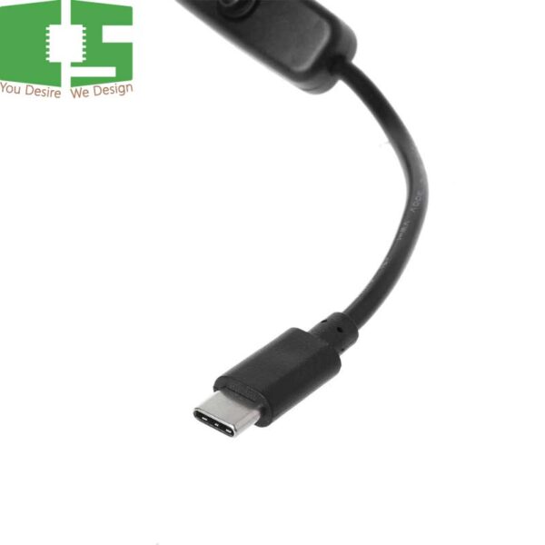 Type C Male to Female USB-C Extension Cable Switch for Raspberry Pi 4 An-droid N2UA Chipspace