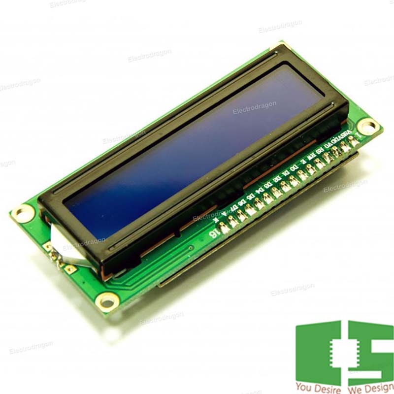 1602 LCD Module Blue Colour Chipspace